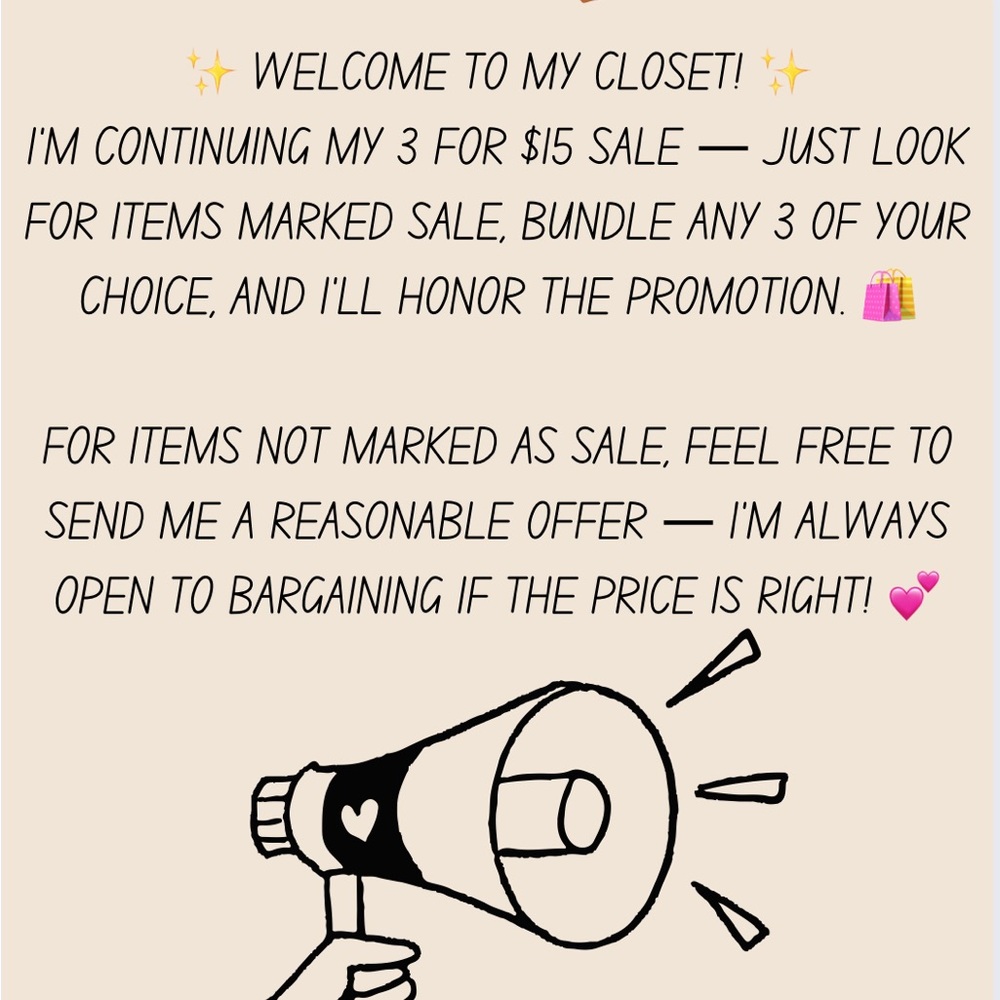 SaLE!! SaLE!! STOP BY!!